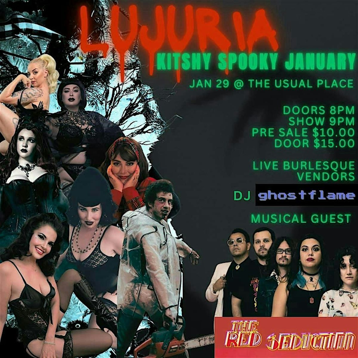 Lujuria Kitshy Spooky January at The Usual Place