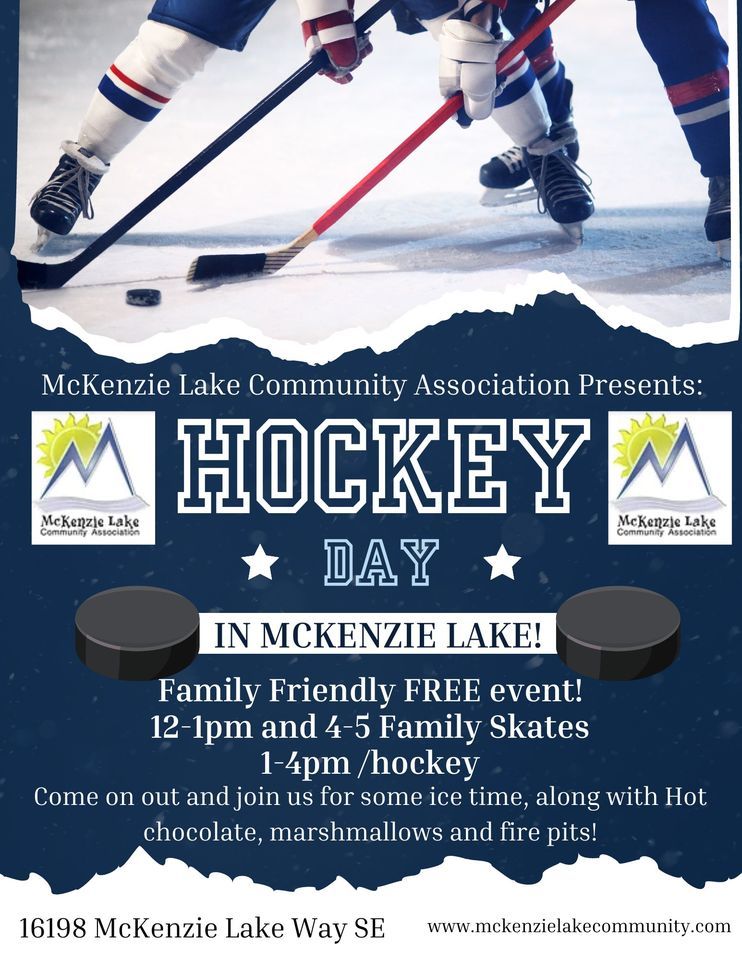 Hockey Day in McKenzie Lake