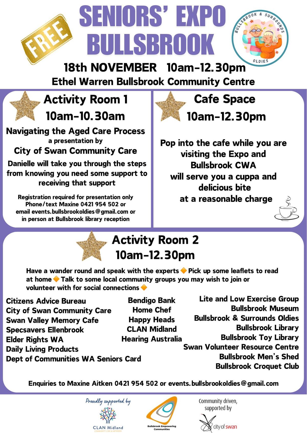 SENIORS' EXPO BULLSBROOK