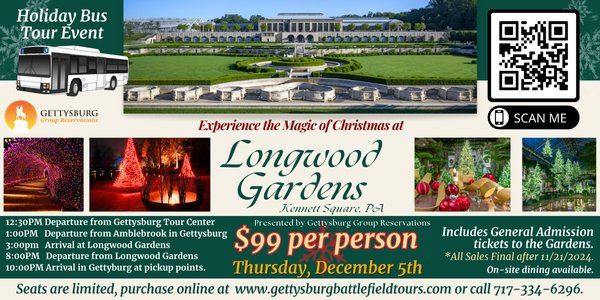 Longwood Gardens Christmas Bus Trip