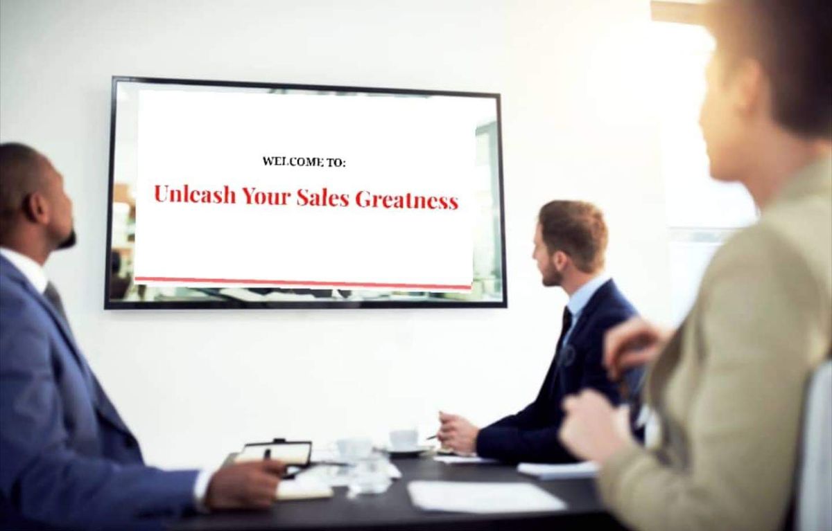 Unleash Your Sales Greatness