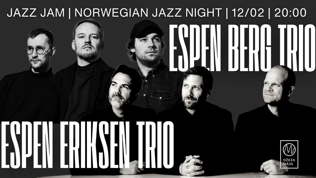 JAZZ JAM | Norwegian Jazz Night | Espen Eriksen Trio & Espen Berg Trio