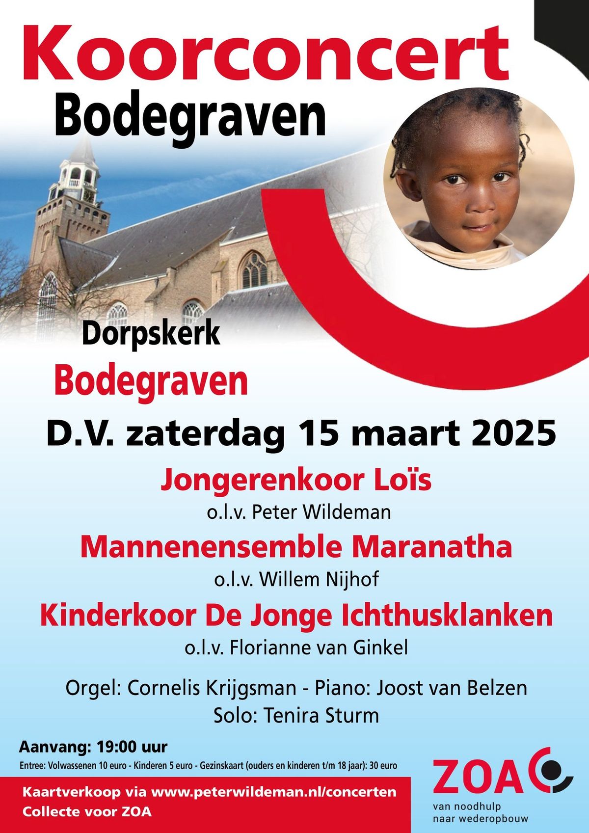 Koorconcert voor ZOA Bodegraven