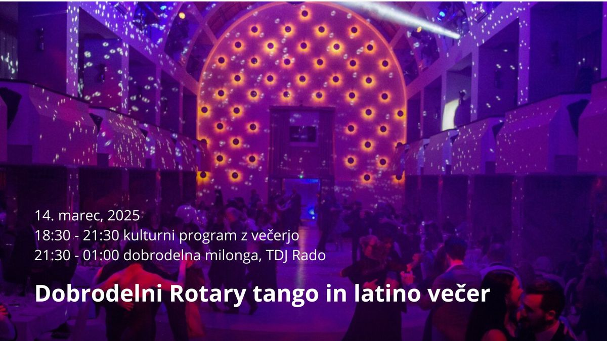 Dobrodelni Rotary tango in latino ve\u010der 