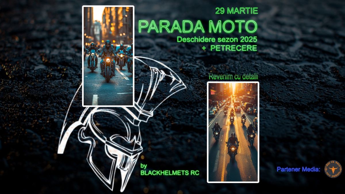 Parada + Party Black Helmets