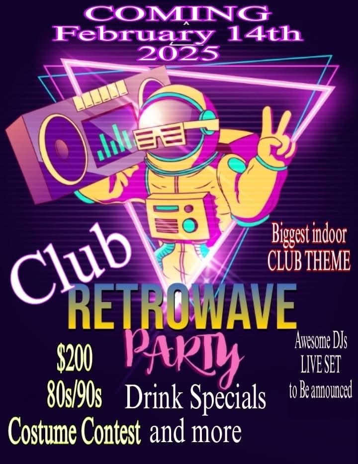 Club Retro Wave Party in El Paso, Texas