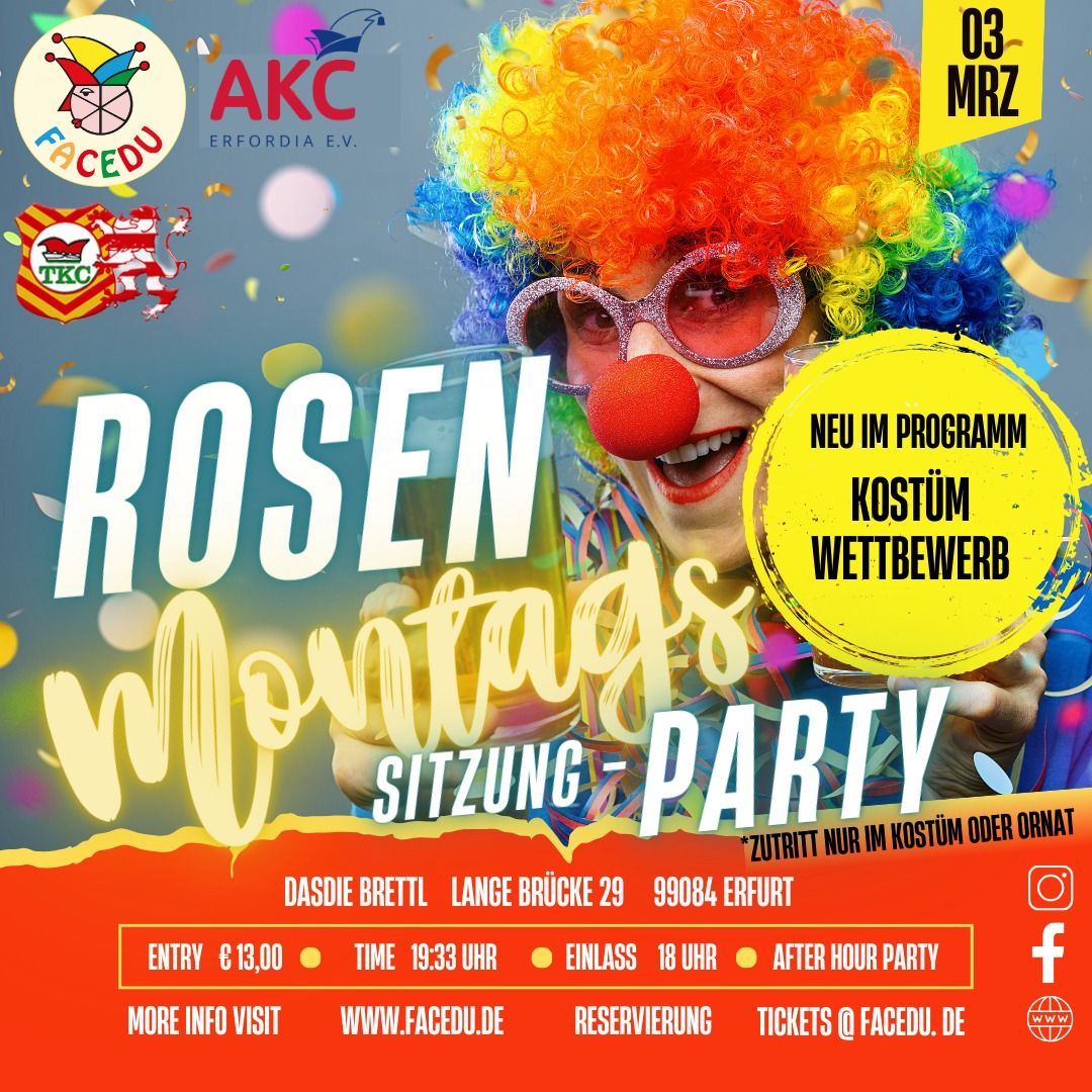 Rosenmontags Sitzung-Party