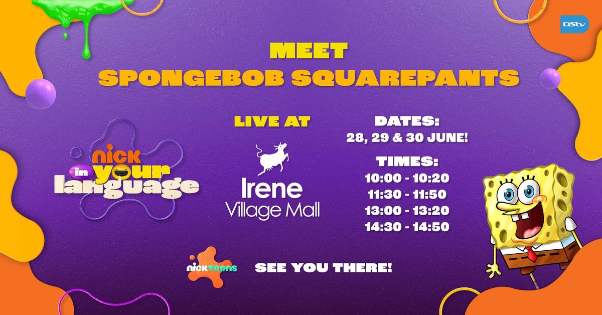 Meet Spongebob Squarepants at Irene Village Mall