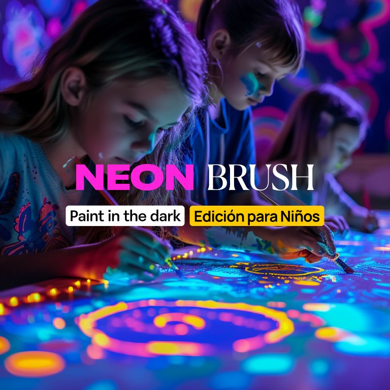 Neon Brush Kids: Una Clase de Pintura de Neon para la Familia