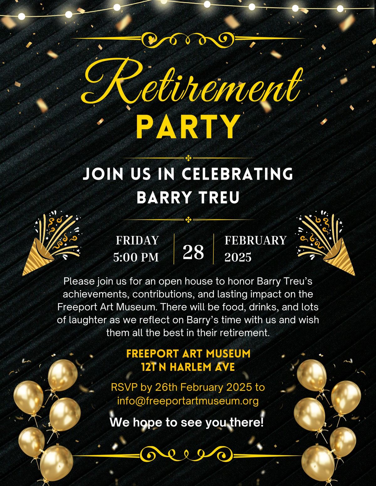 Barry Treu's Retirement Party