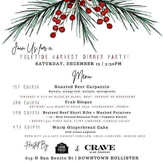 Yuletide Harvest Dinner Party