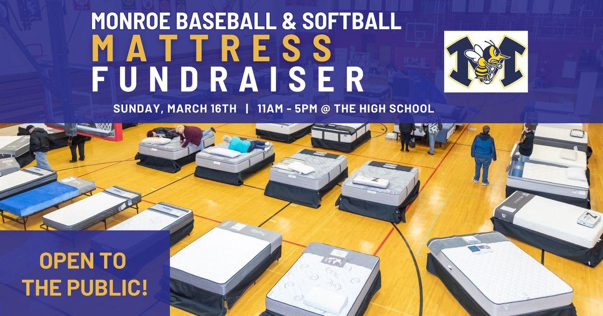 Monroe Baseball & Softball Mattress Sale Fundraiser 