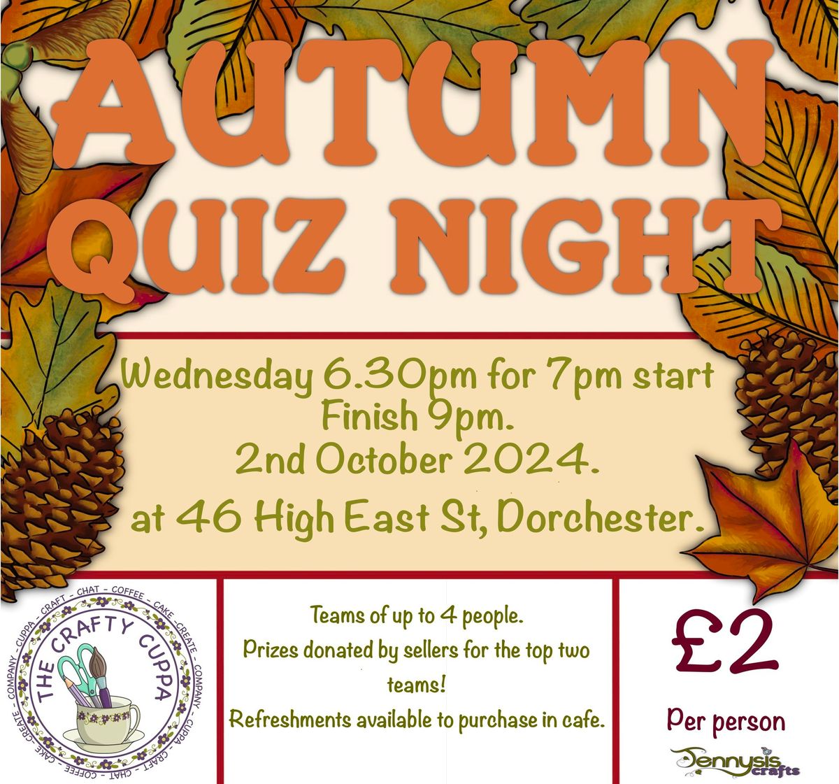 Autumn Quiz Night \u2013 2nd October 2024