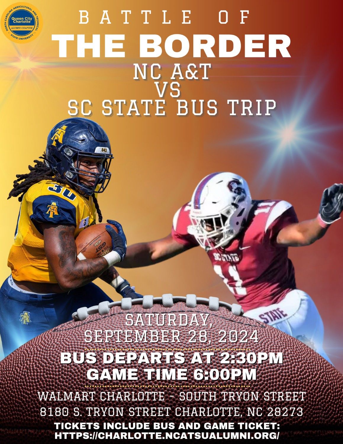 Battle of the Border - NC A&T vs SC State Bus Trip