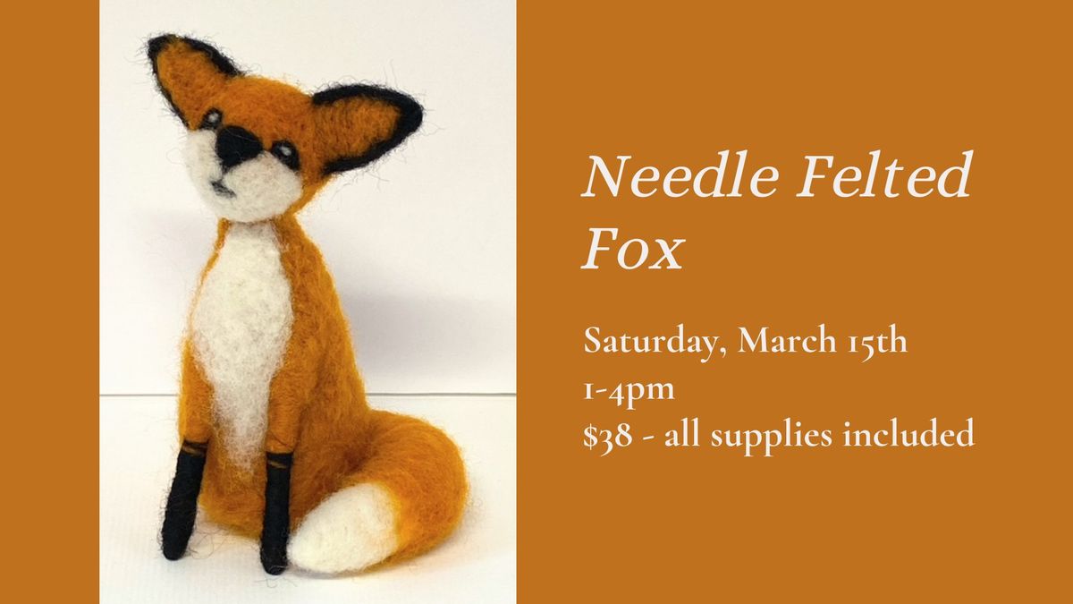 Needle Felted Fox