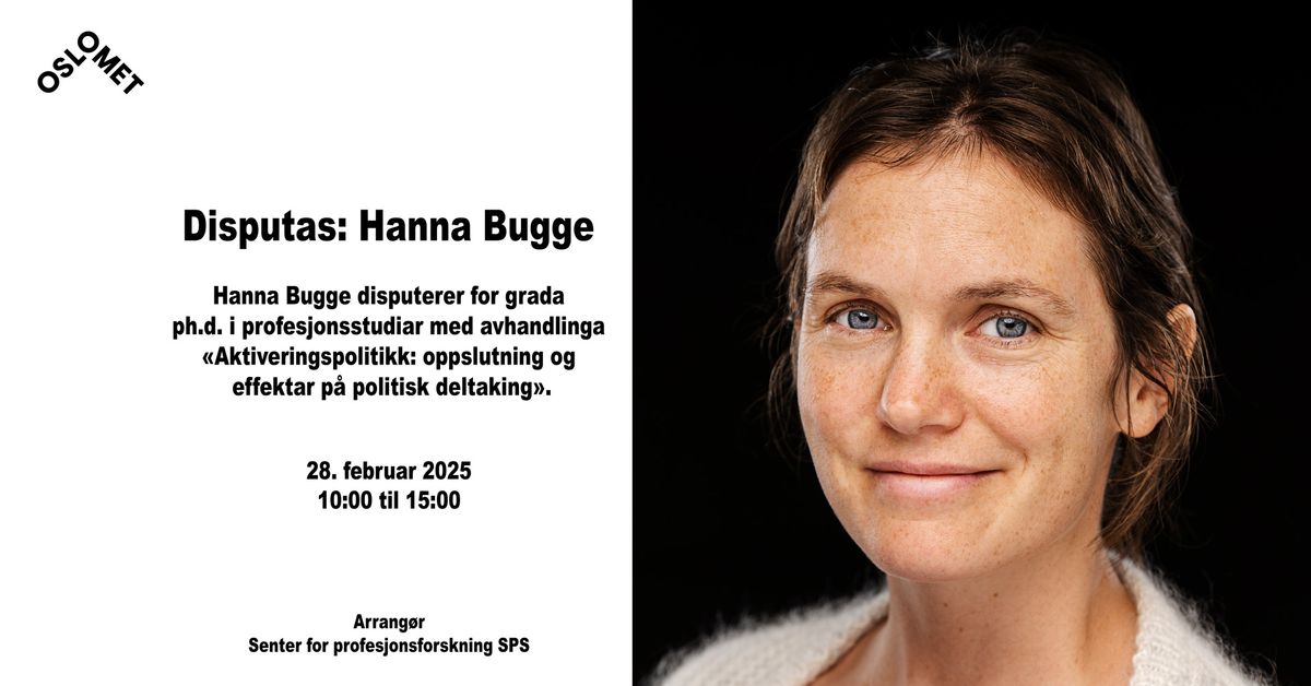 Disputas: Hanna Bugge