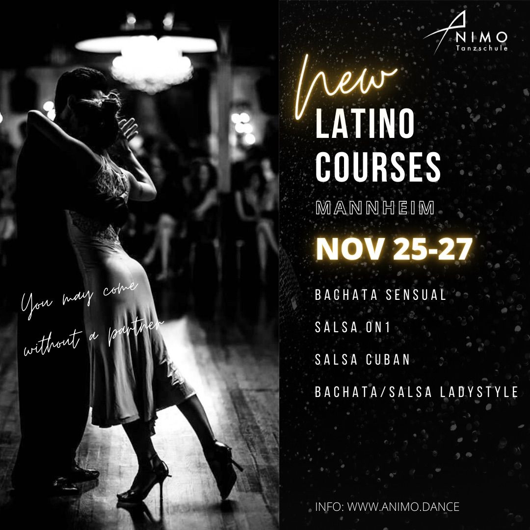 New courses- Bachata, Salsa ON1, Salsa Cubana, Kizomba