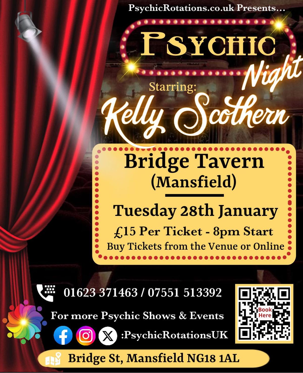 The Bridge Tavern (Mansfield) Psychic Night with Kelly Scothern