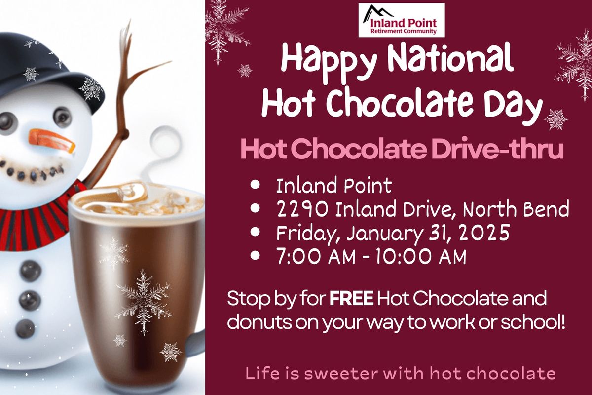 National Hot Chocolate Day & Donuts Drive-thru 