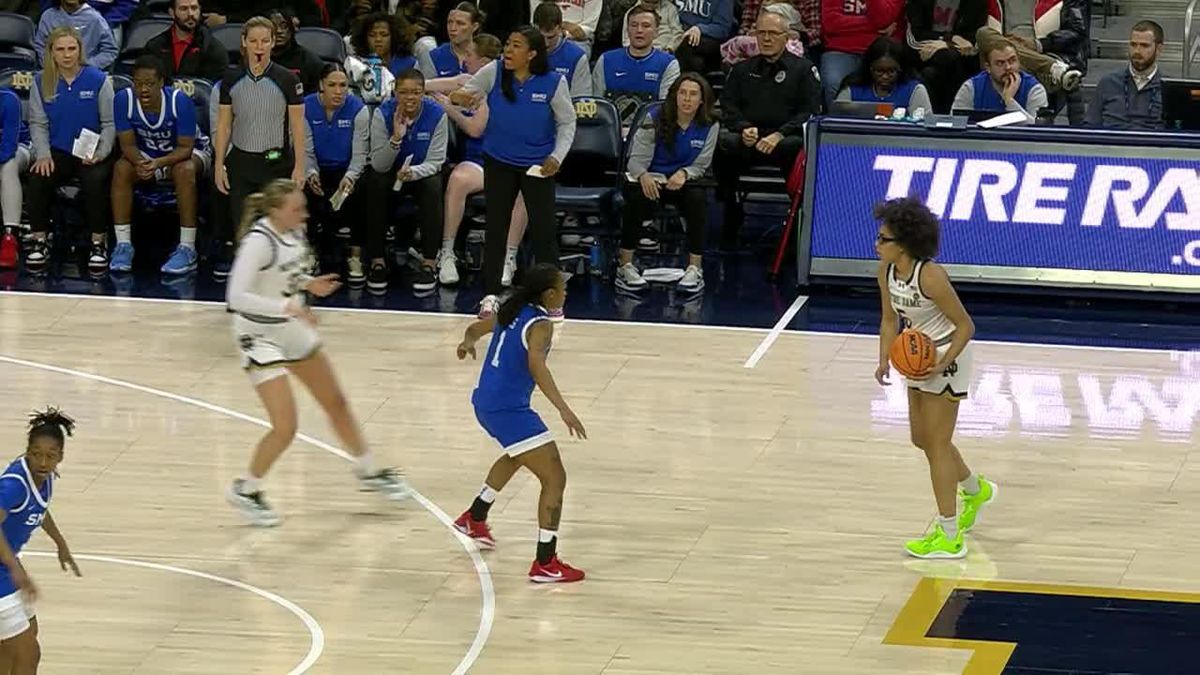 Notre Dame Fighting Irish at SMU Mustangs Womens Basketball at Moody Coliseum