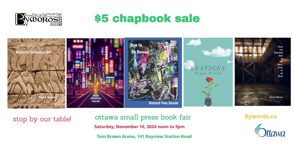 Bywords at the ottawa small press book fair