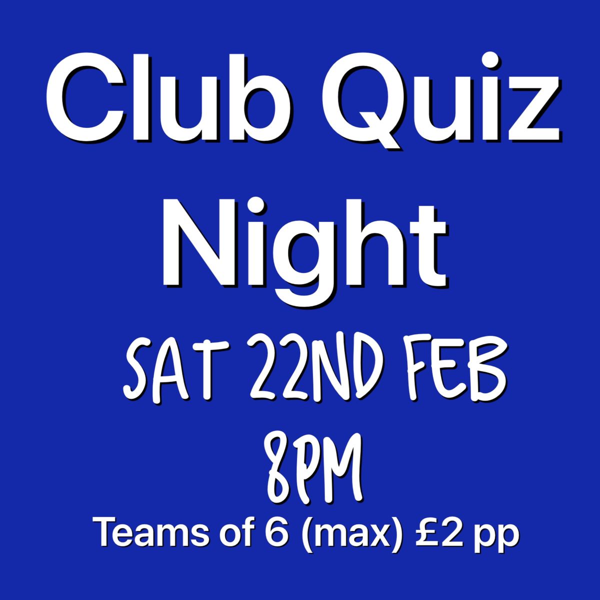 Club Quiz Night