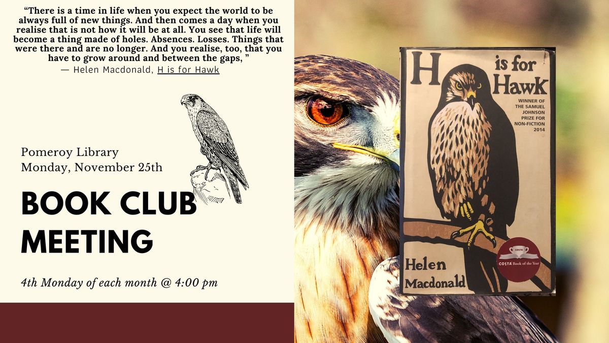 October Book Club: H is for Hawk