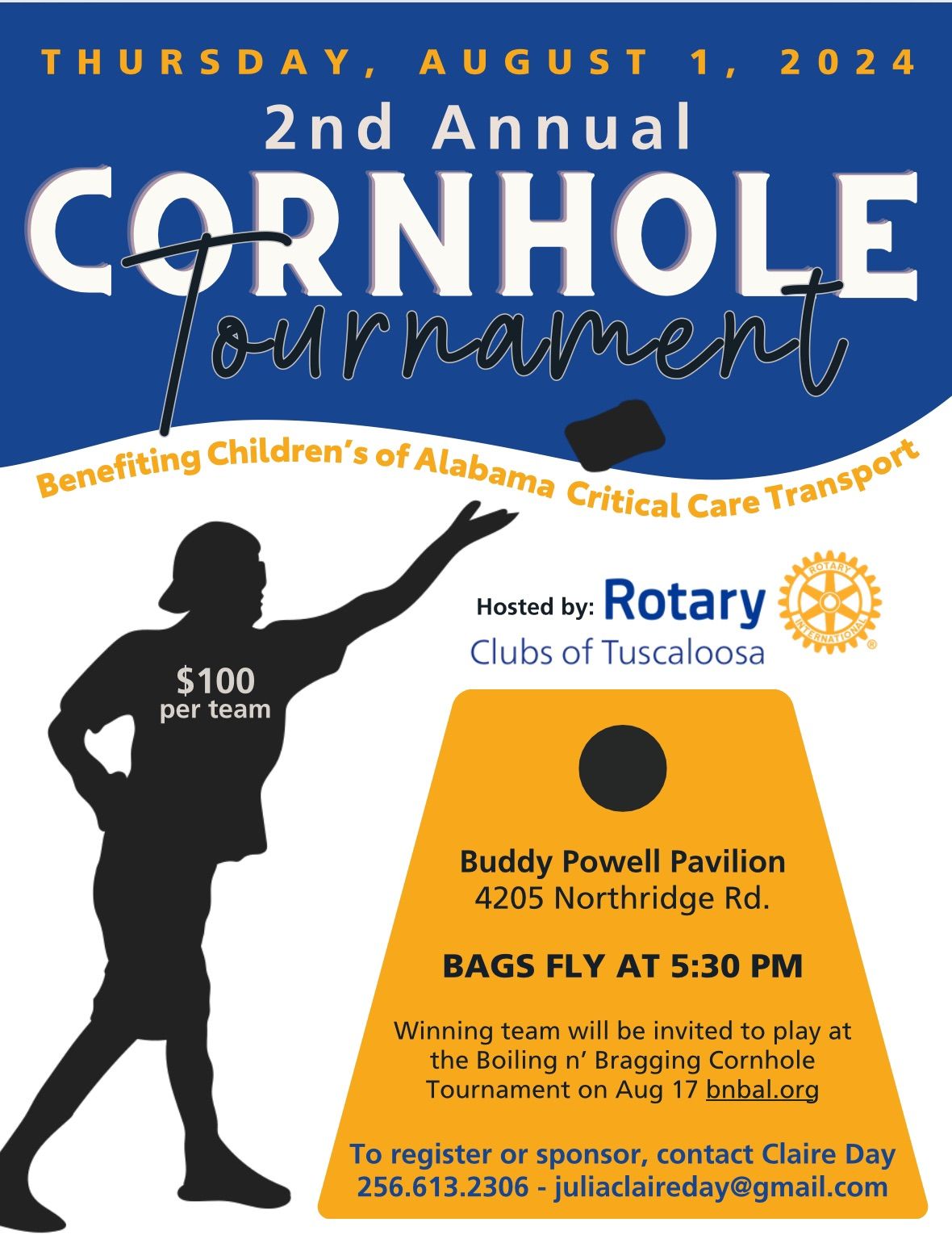 2nd Annual Cornhole Tournament