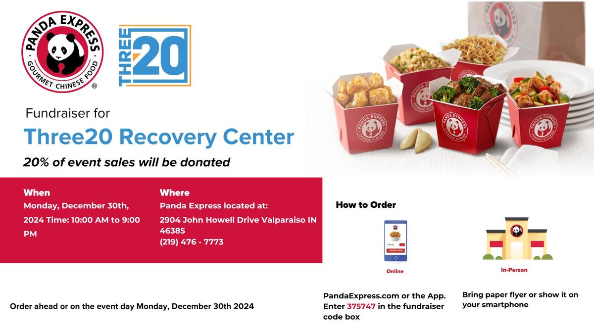 Three20 Recovery Fundraiser at Panda Express