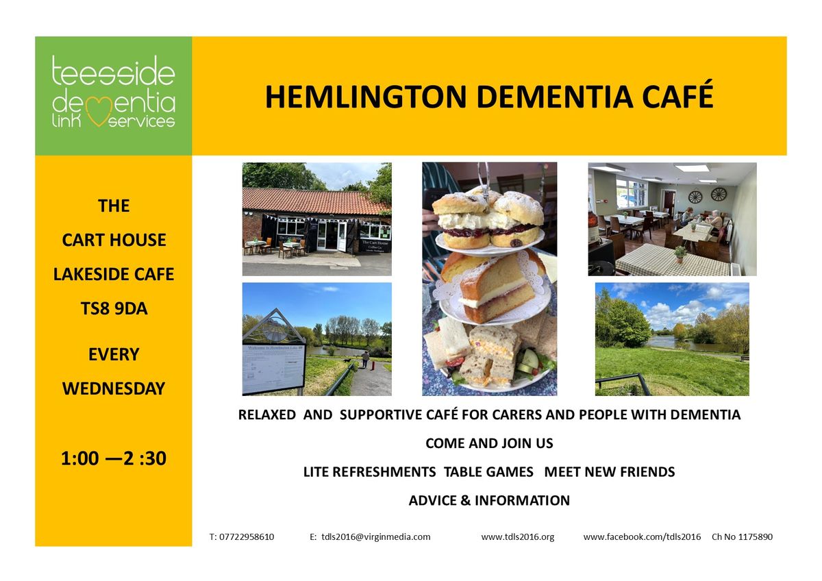 HEMLINGTON DEMENTIA CAFE EVERY WEDNESDAY