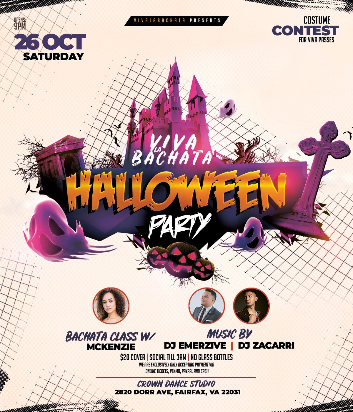 \ud83c\udf835th Annual Viva La Bachata Social - Halloween Costume Party\ud83d\udc7b