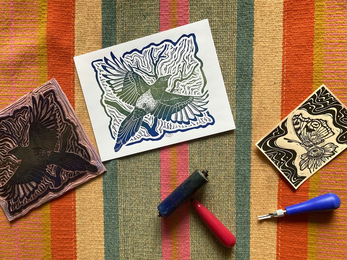 Linocut Printmaking Workshop: Saturday February 7th