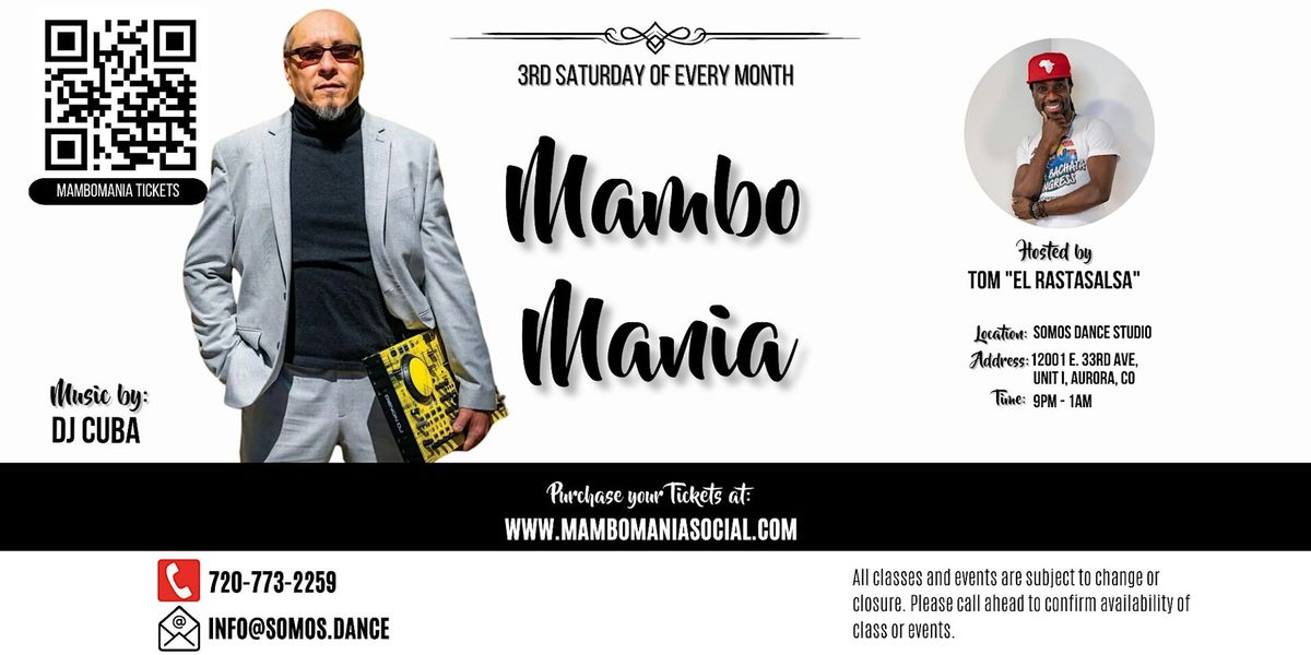 MamboMania Social (Every Third Saturday of each Month) - July Edition