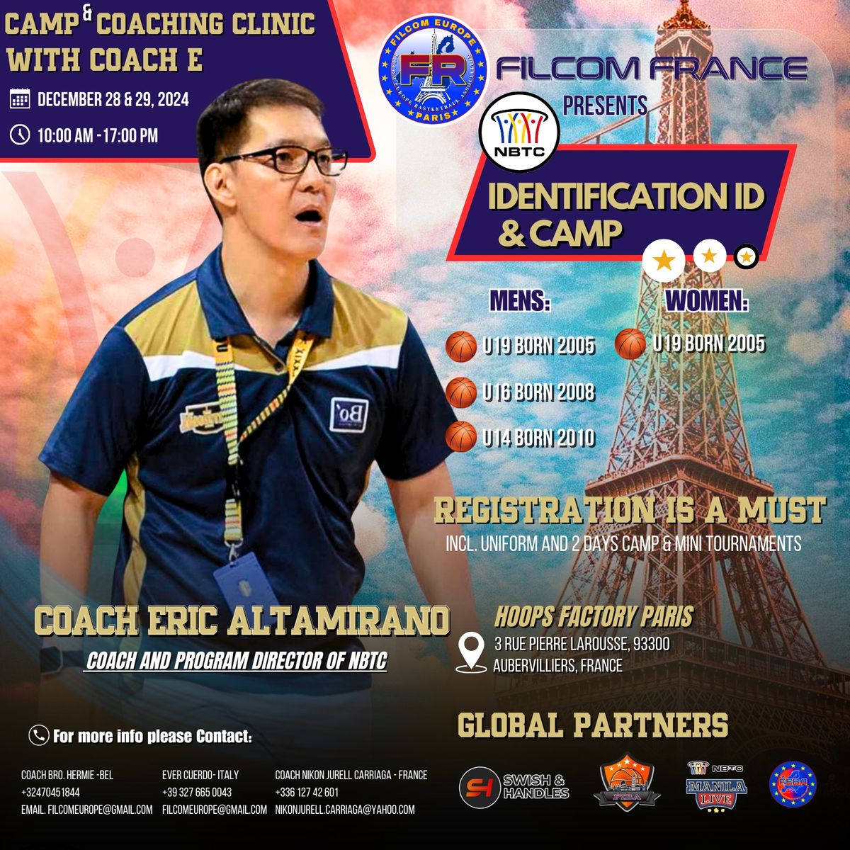 FILCOM PARIS CAMP & IDENTIFICATION ID