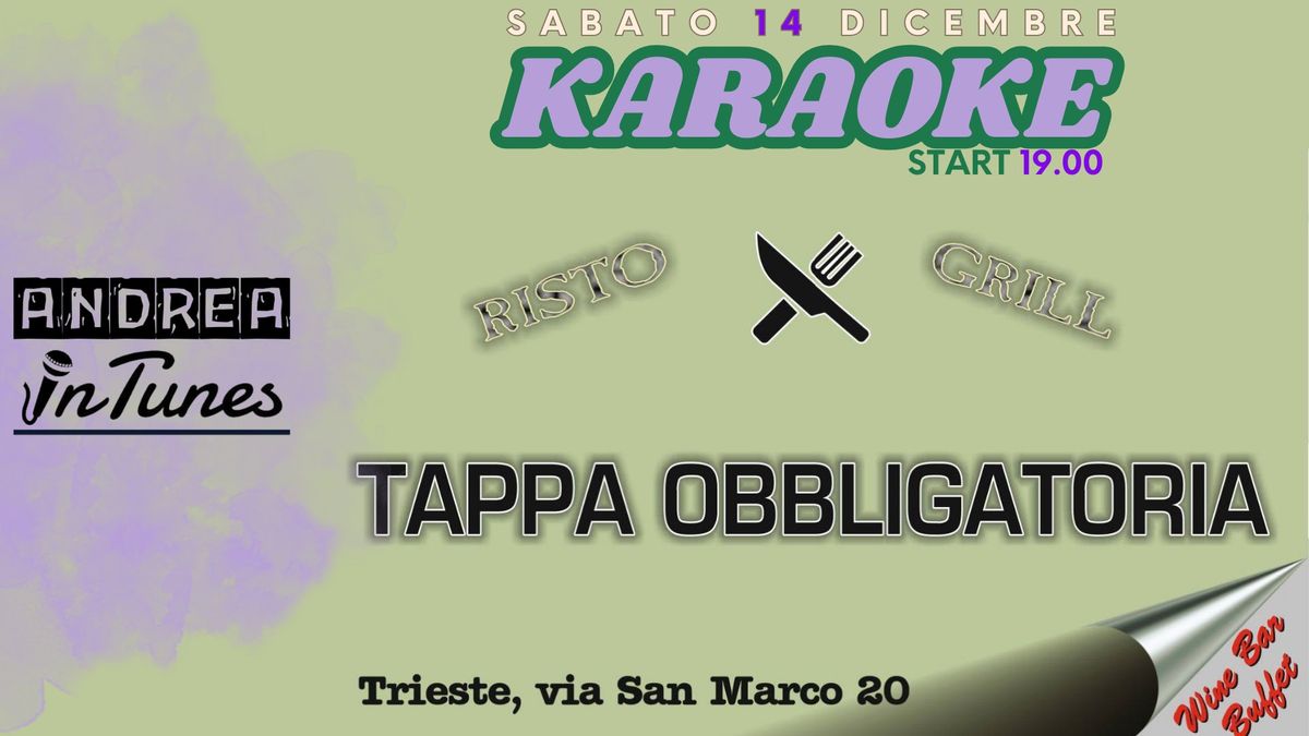 KARAOKE @ TAPPA OBBLIGATORIA