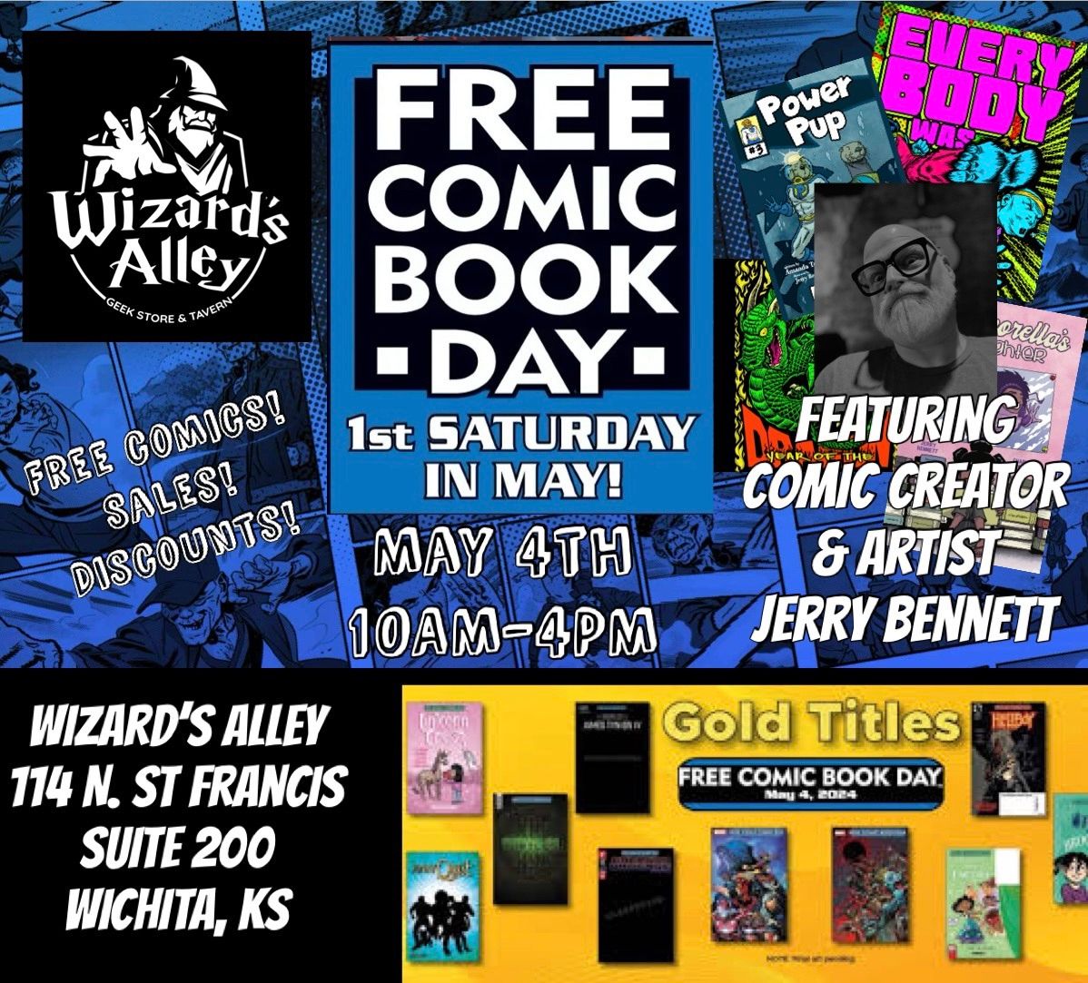 Free Comic Book Day 2024 Featuring Artist Jerry Bennett