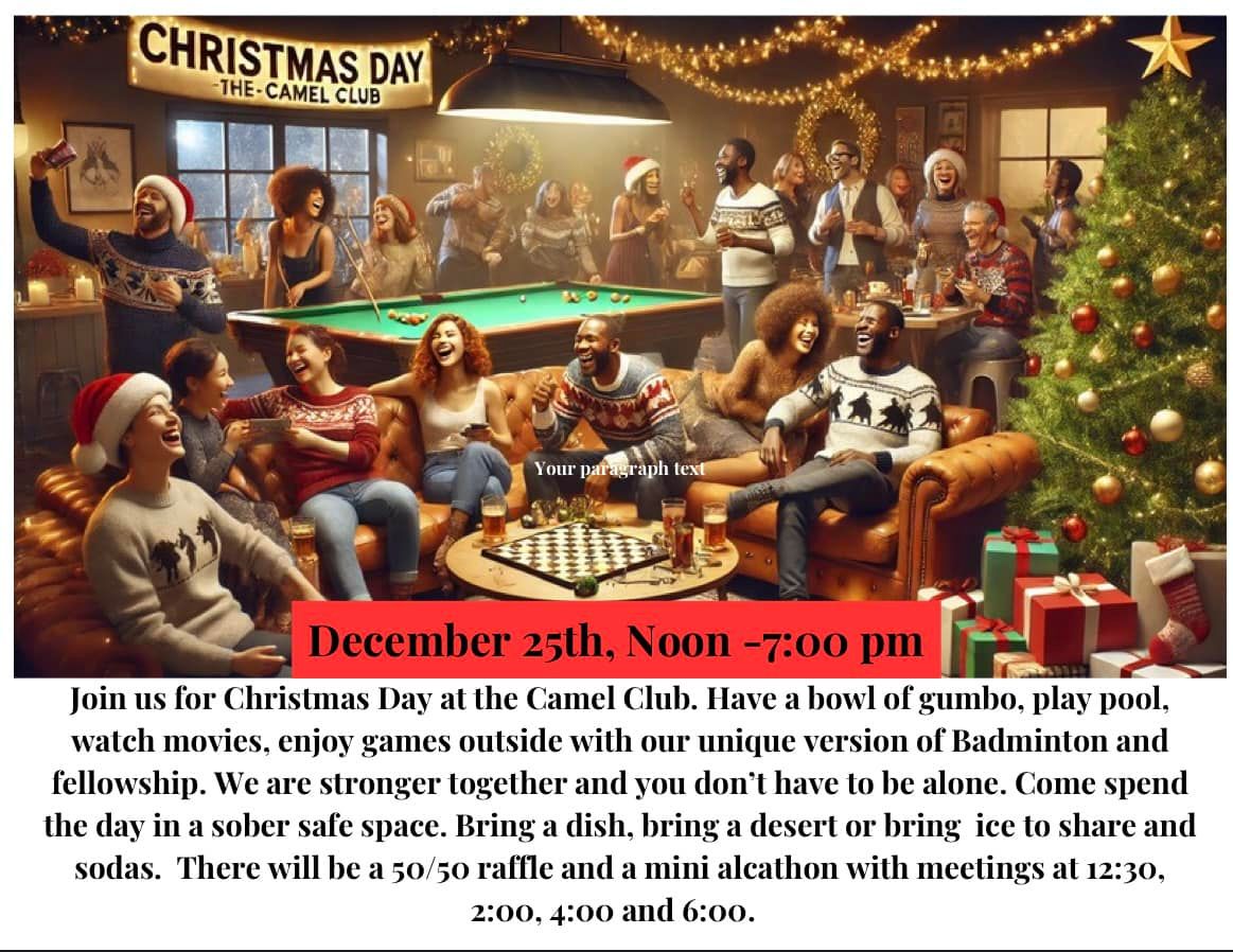 Celebrate Christmas at the camel club!