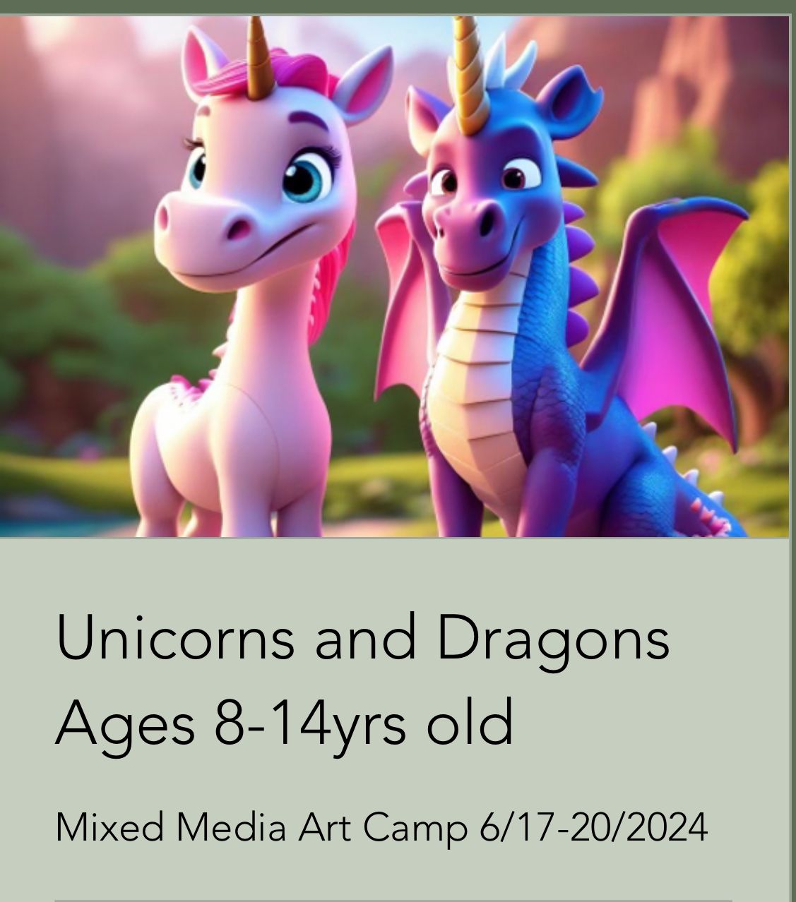 Unicorn and Dragon Summer Camp