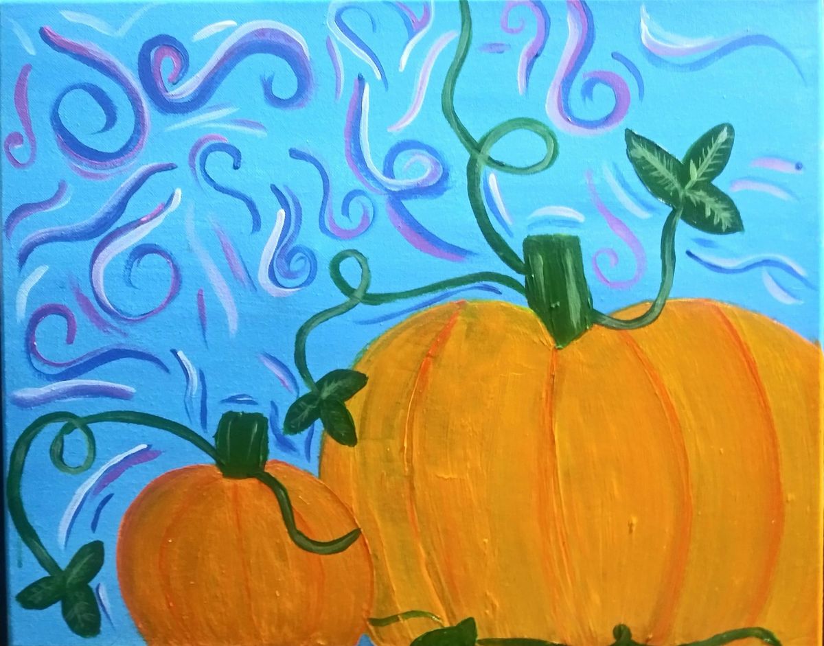 Create Your lovely Painting Masterpiece \u201cEnchanted Pumpkins\u201d