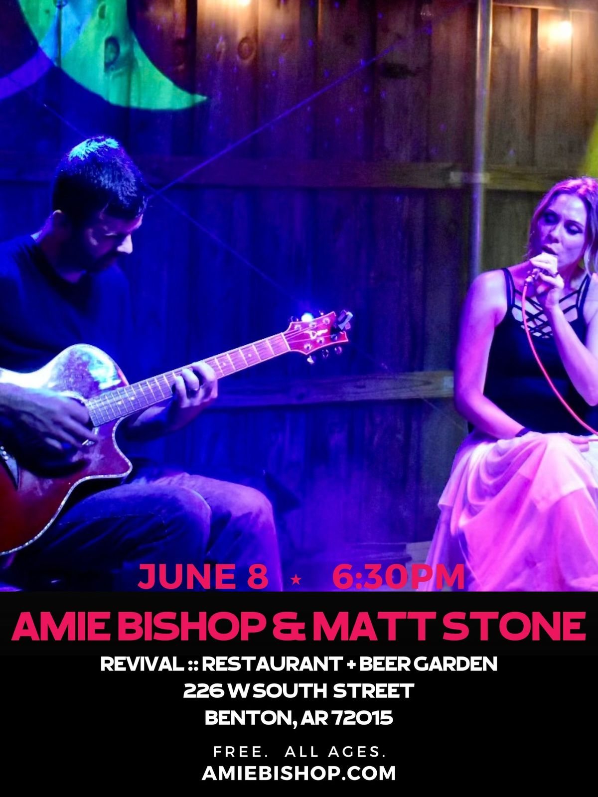 Amie Bishop & Matt Stone Acoustic Duet at Revival