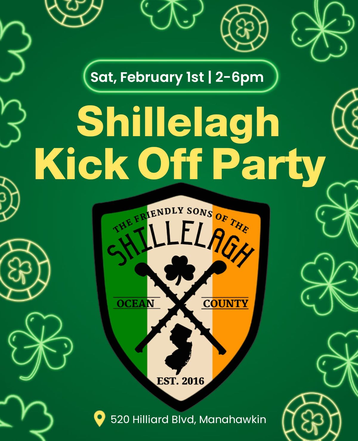 Shillelagh Kick Off Party