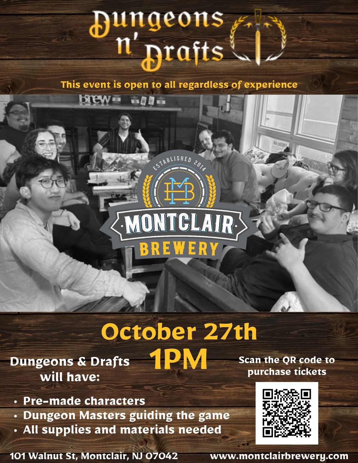 Dungeons & Drafts at Montclair Brewery