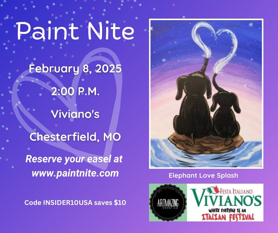 02\/08\/2025 Paint Nite at Viviano\u2019s in Chesterfield, MO