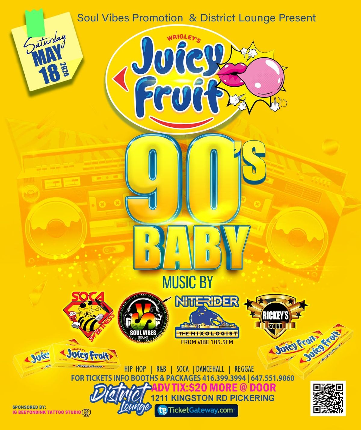 90s Baby: Juicy Fruit Edition