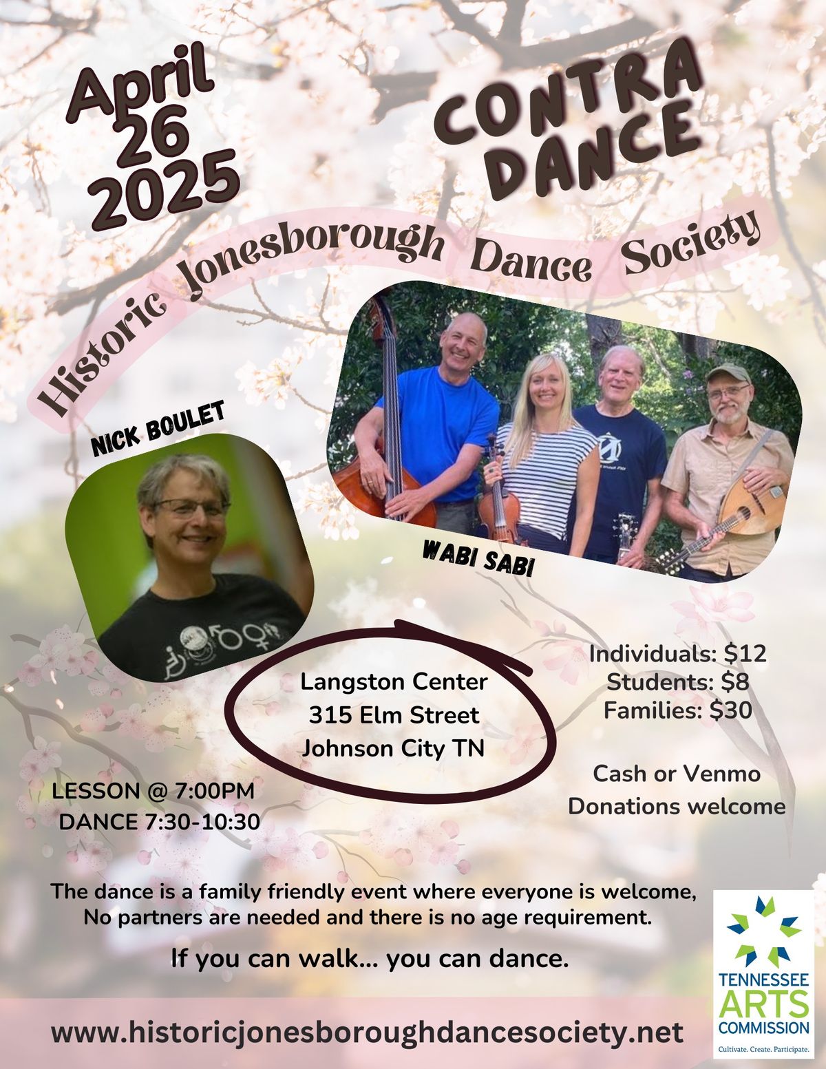 Contra Dance @ Langston Center in Johnson City TN