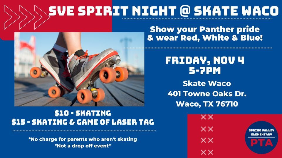Spring Valley Spirit Night Skate Waco, Skate World Waco, 4 November 2022