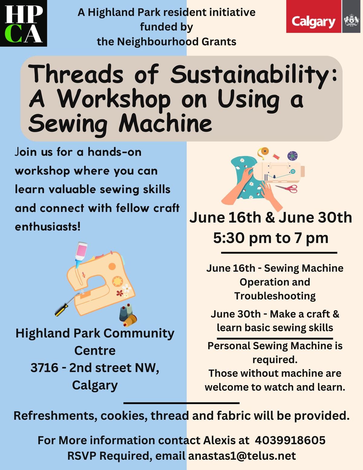 Threads of Sustainability: A Workshop on using a Sewing Machine