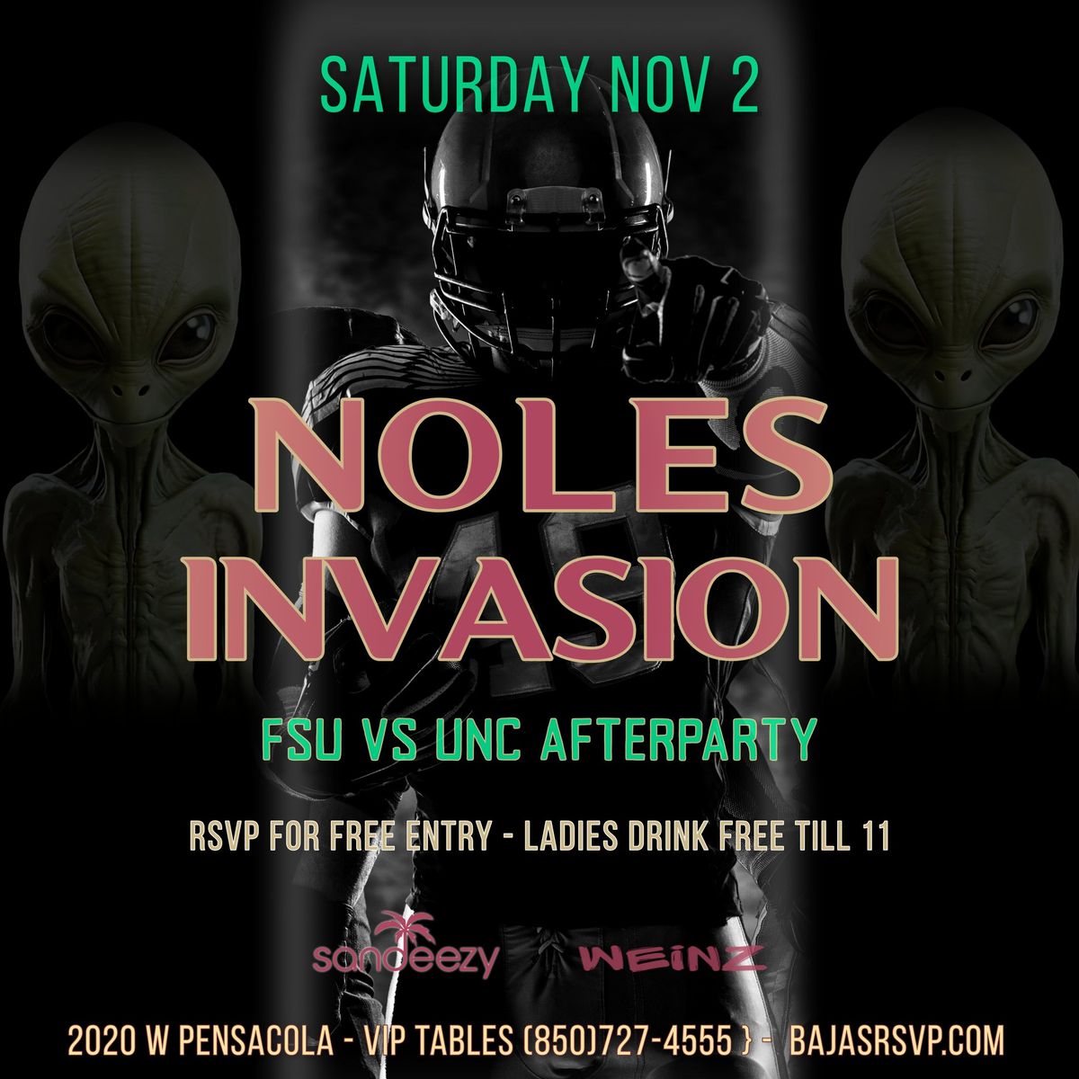 Bajas Saturdays - Noles Invasion