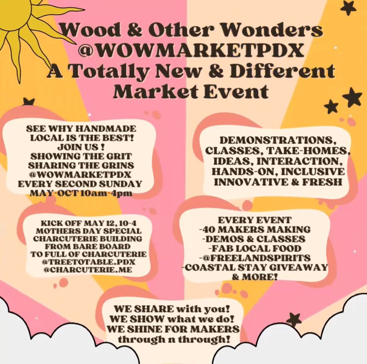 WOOD & OTHER WONDERS  @WOWMARKETPDX  SECOND SUNDAYS, MAY-OCT 10am-4pm