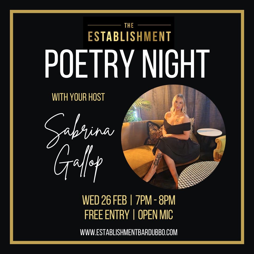 Poetry Evening at the Establishment Bar Dubbo